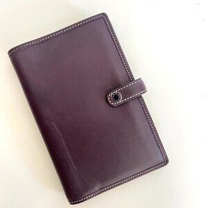 Coach Purple Leather Address Book